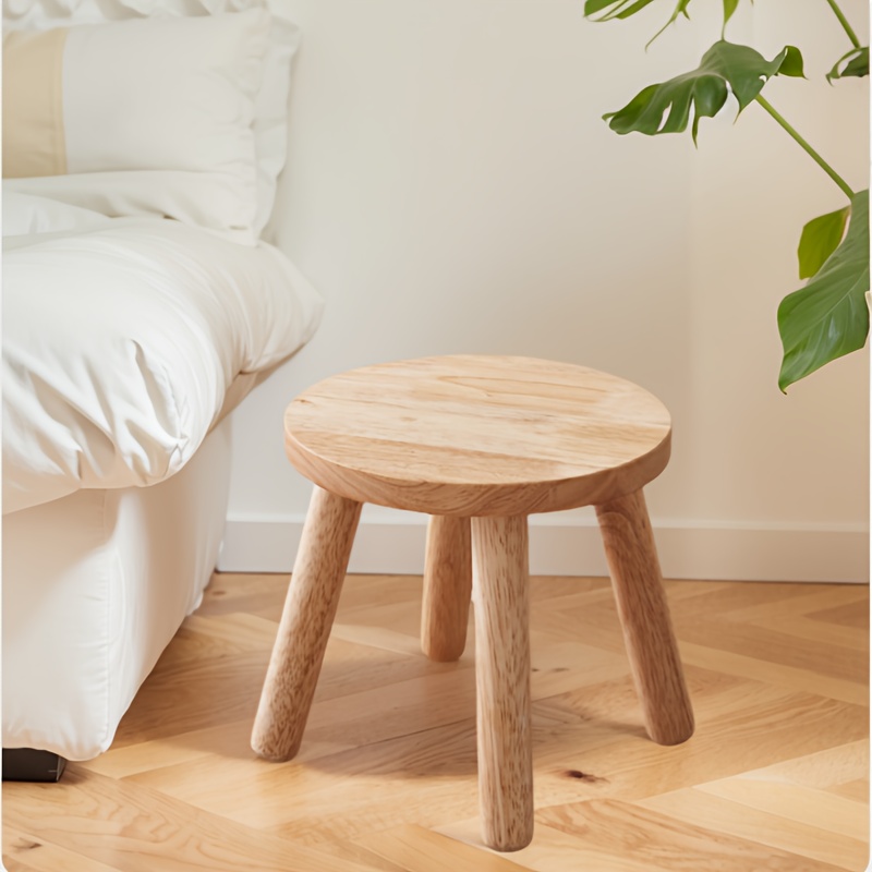Bathroom Round Wooden Footstool Buy Foot Stool Round Ottoman Mid