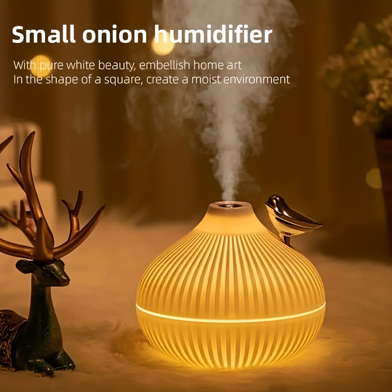 

1pc Ultrasonic Bird-shaped Humidifier, 300ml Capacity, Silent Aroma Diffuser, Suitable For , Usb Powered, Plastic Material For Room Types, Operating Voltage ≤36v