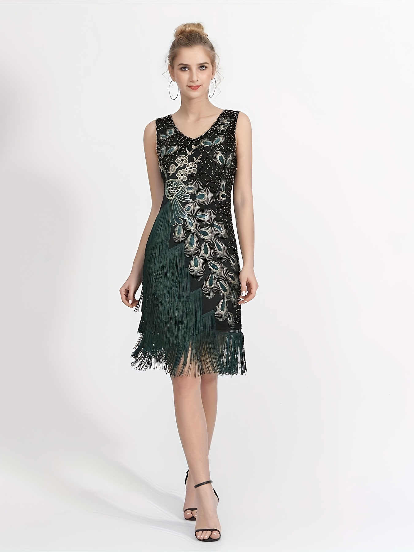 ワンピース MALIPARMI Woman Dress Peacock JF665850631 82006 192014303_2631.jpg