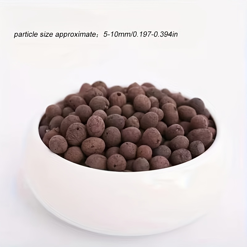 Image of 0.463 Lb Clay Pebbles For Plants 5mm-10mm Clay Balls 100% Hydroton Balls For Indoor Plants Hydroponic Growing Gardening Orchids Drainage Decoration