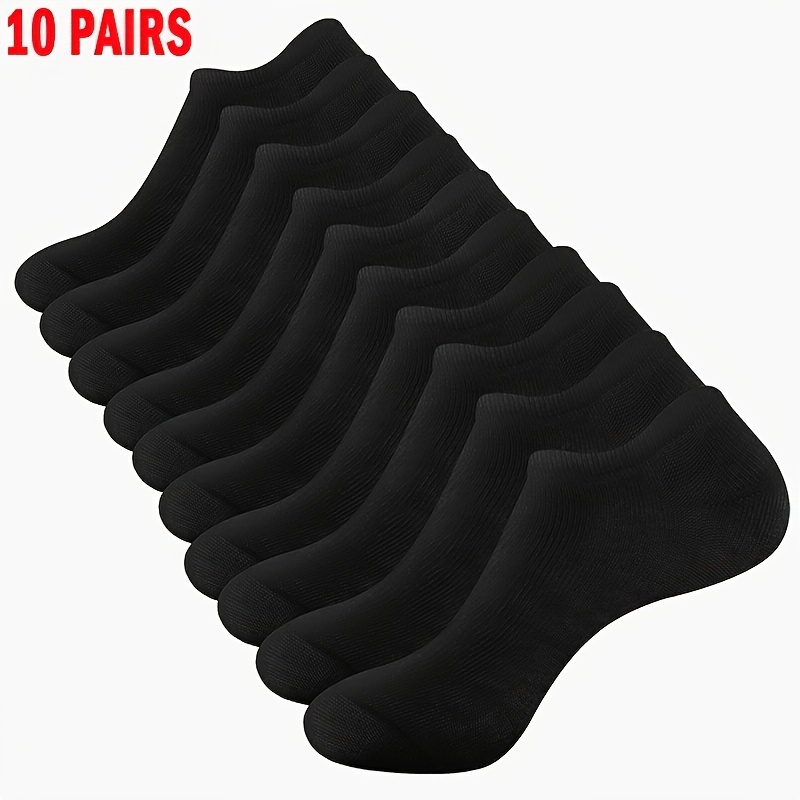 

10 Pairs Womens Mens Ankle Socks Womens Mens Socks Men Women For Men Women Low Cut Socks Women Men Socks Sports Socks For Summer Women's Men's Socks Black Socks Boot Socks For Men Gifts For Men Women