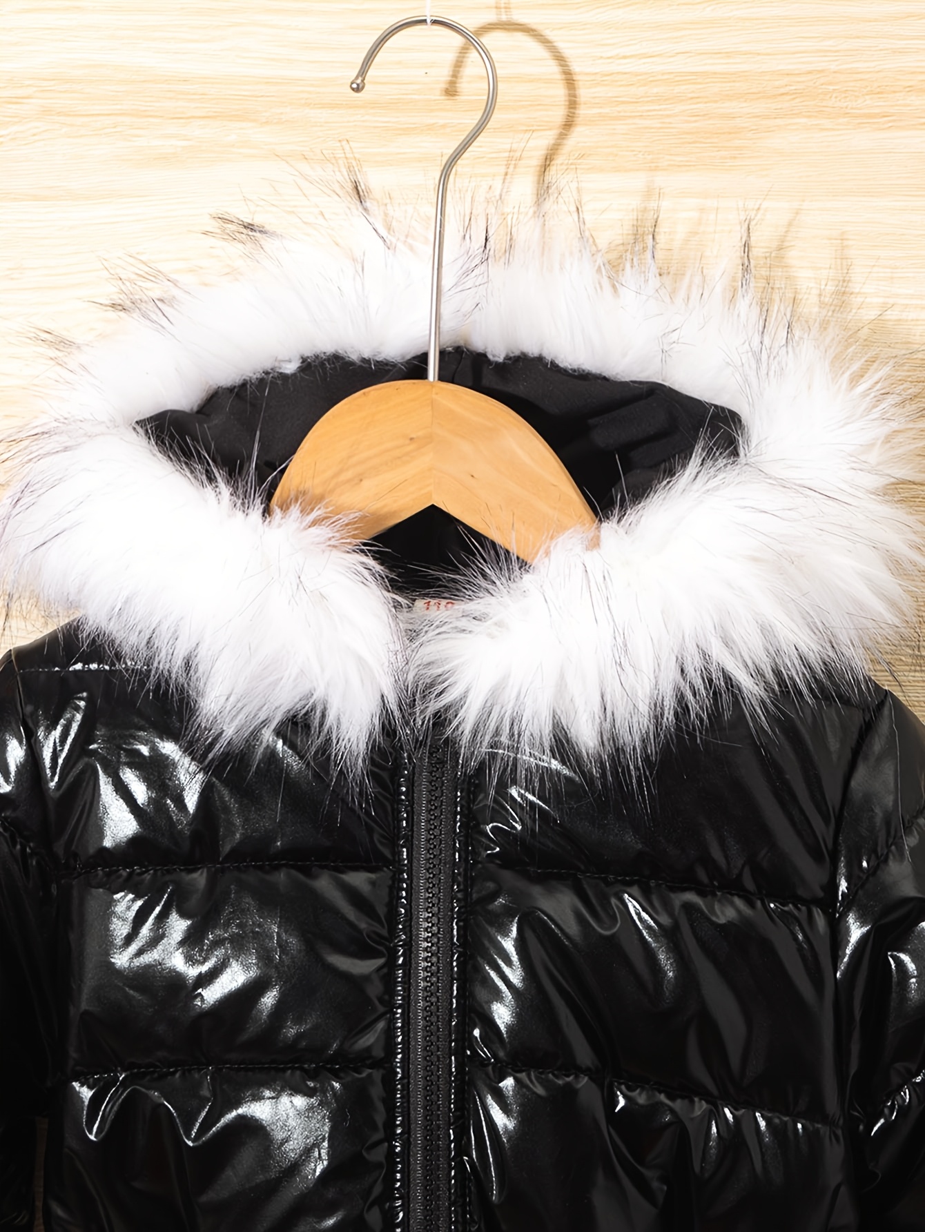 Kerstmeisjes 110-150cm Herfst/Winter Warme Modieuze Klassieke Bontkraag Midi Jas met Riem