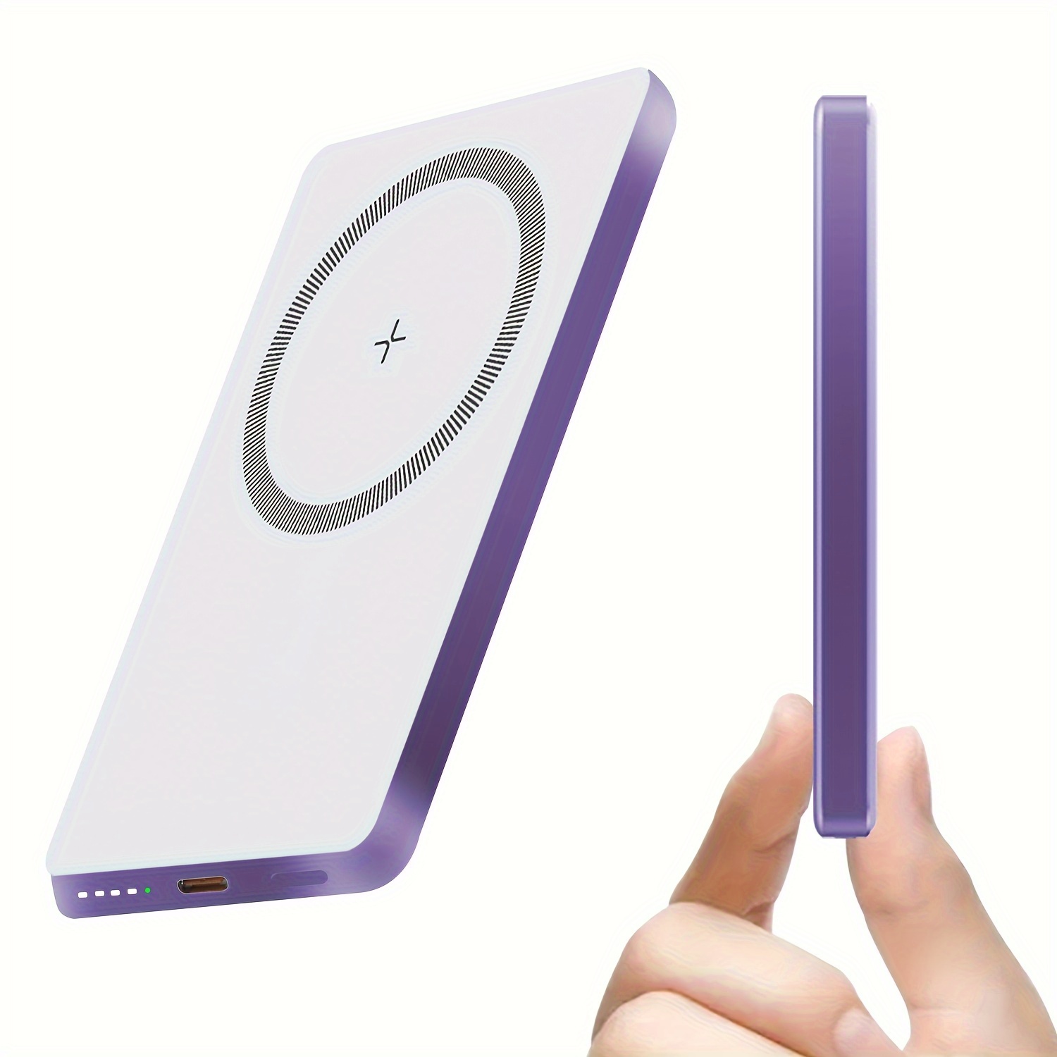 

Magnetic Wireless Power Bank, 5000mah Magnetic Wireless Charging Bank, Portable Mobile Phone Charger Applicable To Iphone15/14pro/13/12 Series