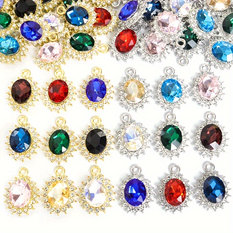 

10- Rhinestone , Zinc Alloy Pendants - Exquisite For Necklaces, & Accessories, For Events & Parties