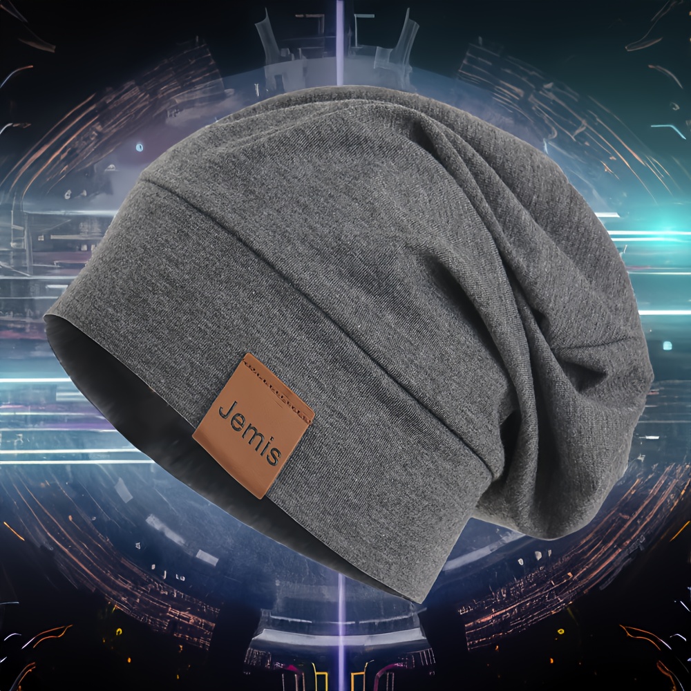 SATINIOR 4 Pezzi Raso Foderato Sonno cap Slouchy Beanie Slap Hat per Le Donne, Nero, Grigio, Blu Scuro, Rosa, M