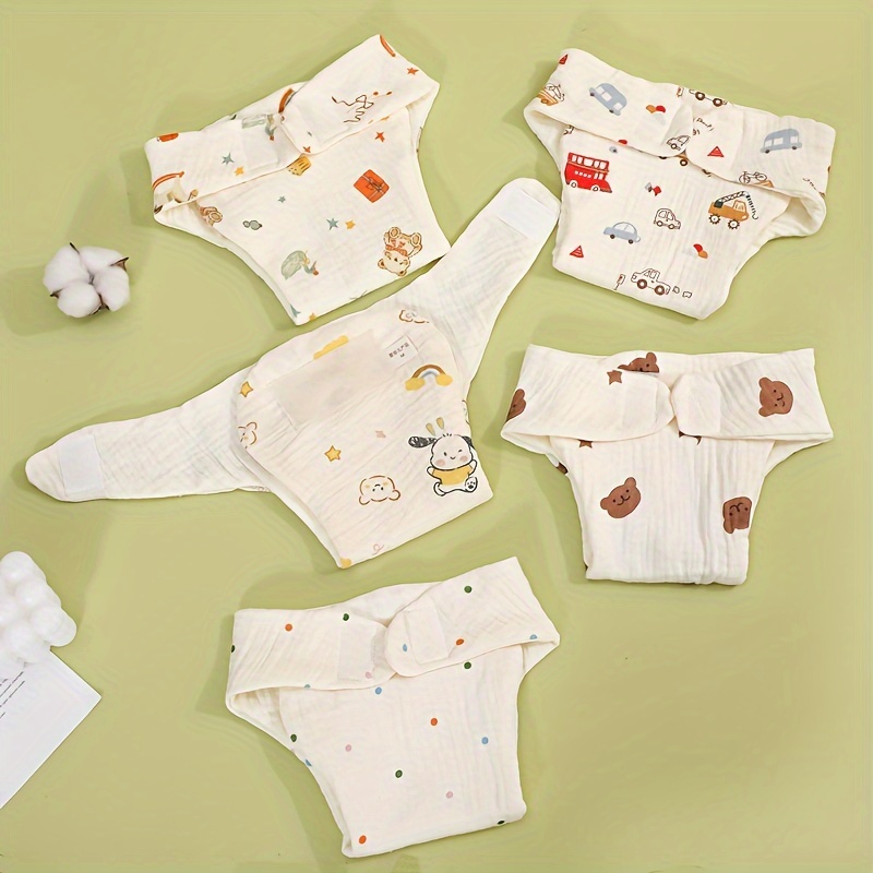 soft cotton baby diapers with adorable patterns for 0 3 year olds details 1