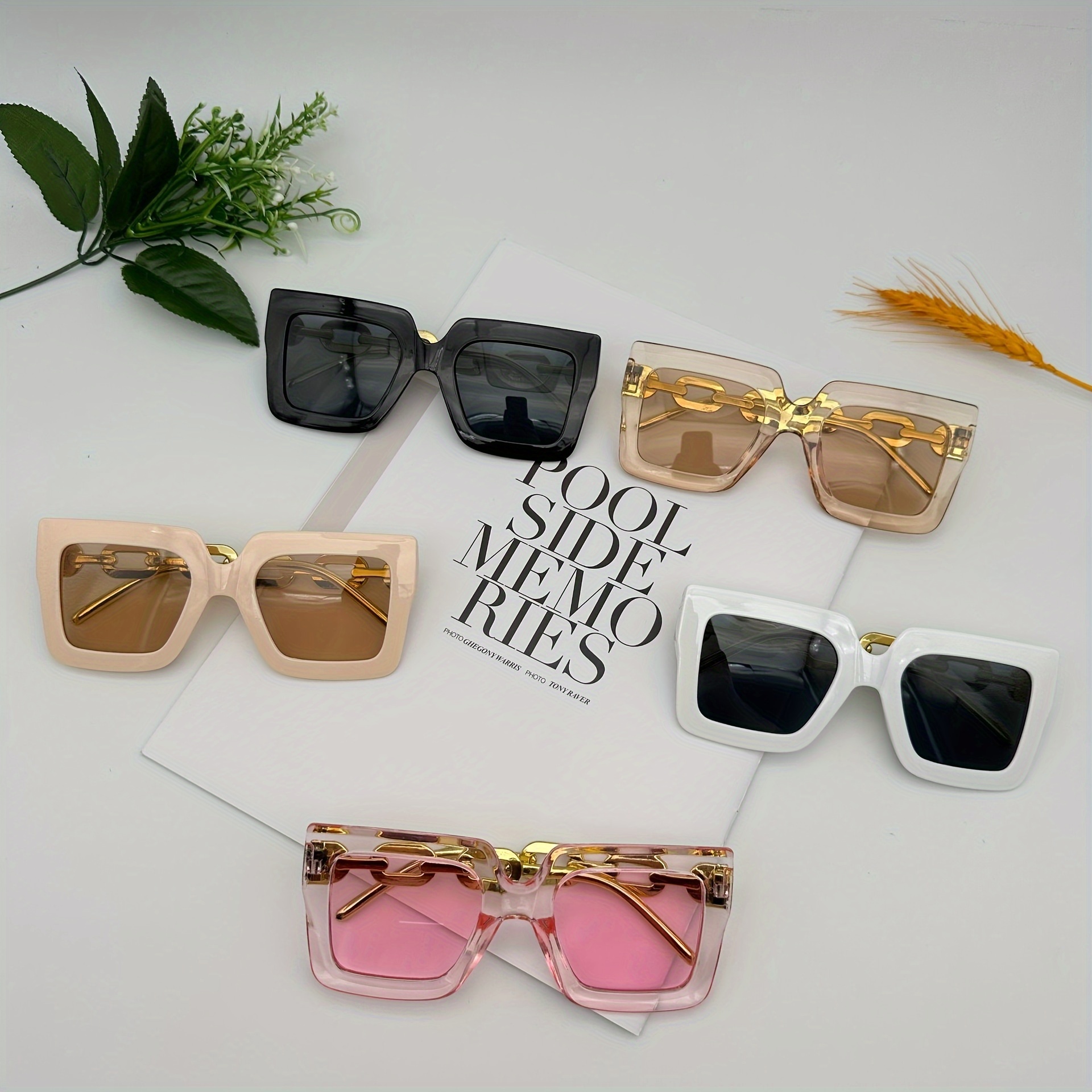 

New Retro Women's High-end Y2k Anti Sunshade Trendy Sunscreen Glasses
