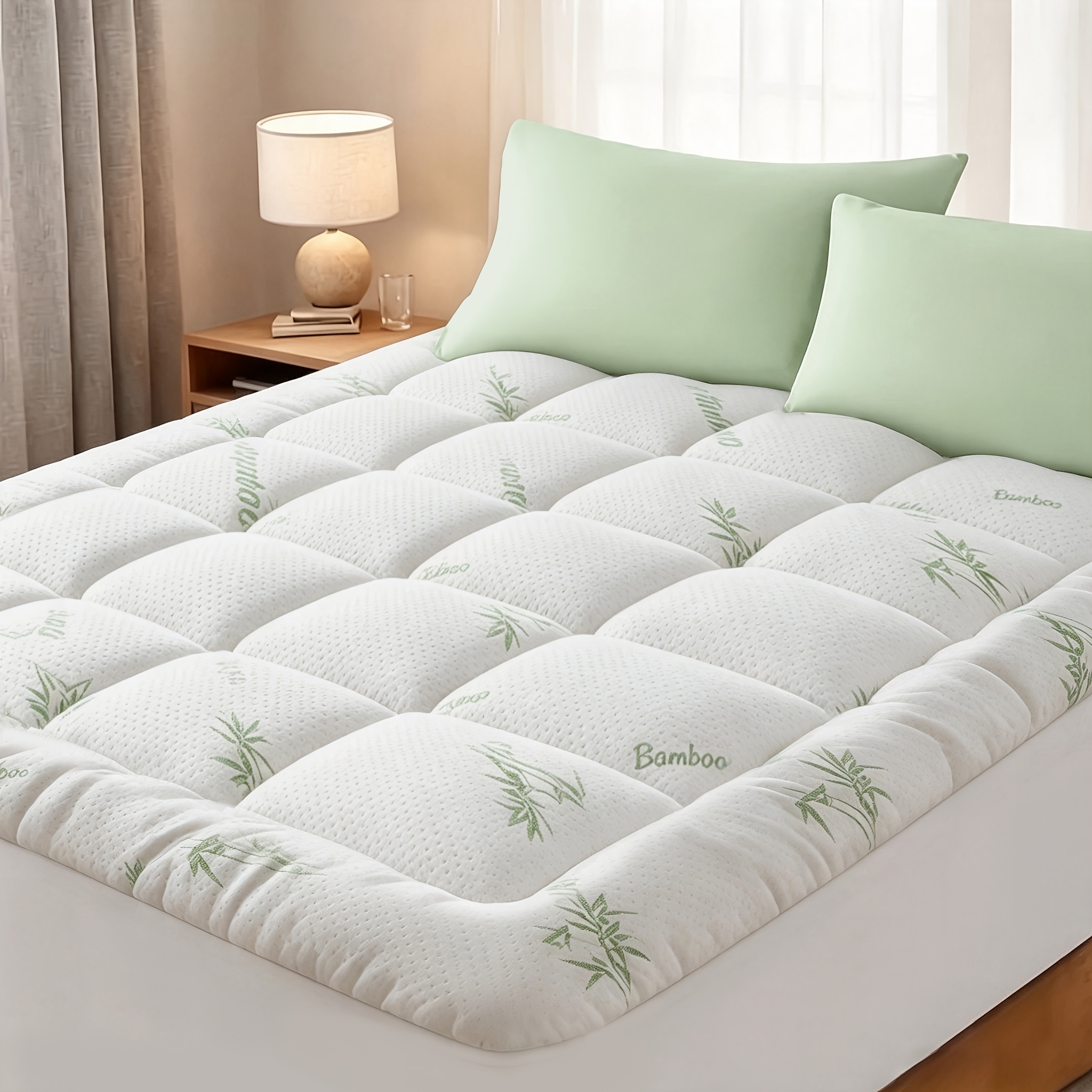 TEMU 1pc Mattress Topper - 1000gsm Topper - Hotel Quality Pad For Extra-single/king Single/double/queen/king