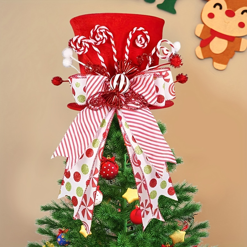 

Topfish Christmas Tree , Red Hat , No Needed, , For Home & Kitchen, Decor For Christmas, Halloween, Easter, Hanukkah