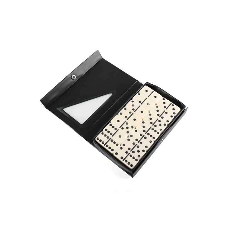 TEMU Jeu de société de table Domino, jeu de backgammon standard 28 pièces avec rangement portable, accessoires de jeu éducatifs de bureau, air
