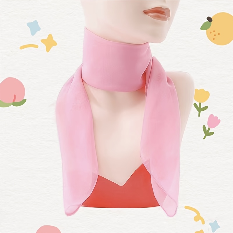 TEMU Questo scialle in chiffon un tessuto , e traslucido, una texture liscia e , con una qualit� tenue e morbida. Disponibile in 9 colori solidi ad