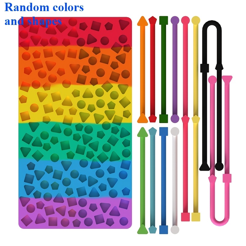 Geometric Shape Fun Activity Board - Children's Desktop Game Board, Board, Includes 12 Strips, Ideal For Gifting. Specific Styles And Colors Are . Desktop Game, Party Activity, And Gift Pack