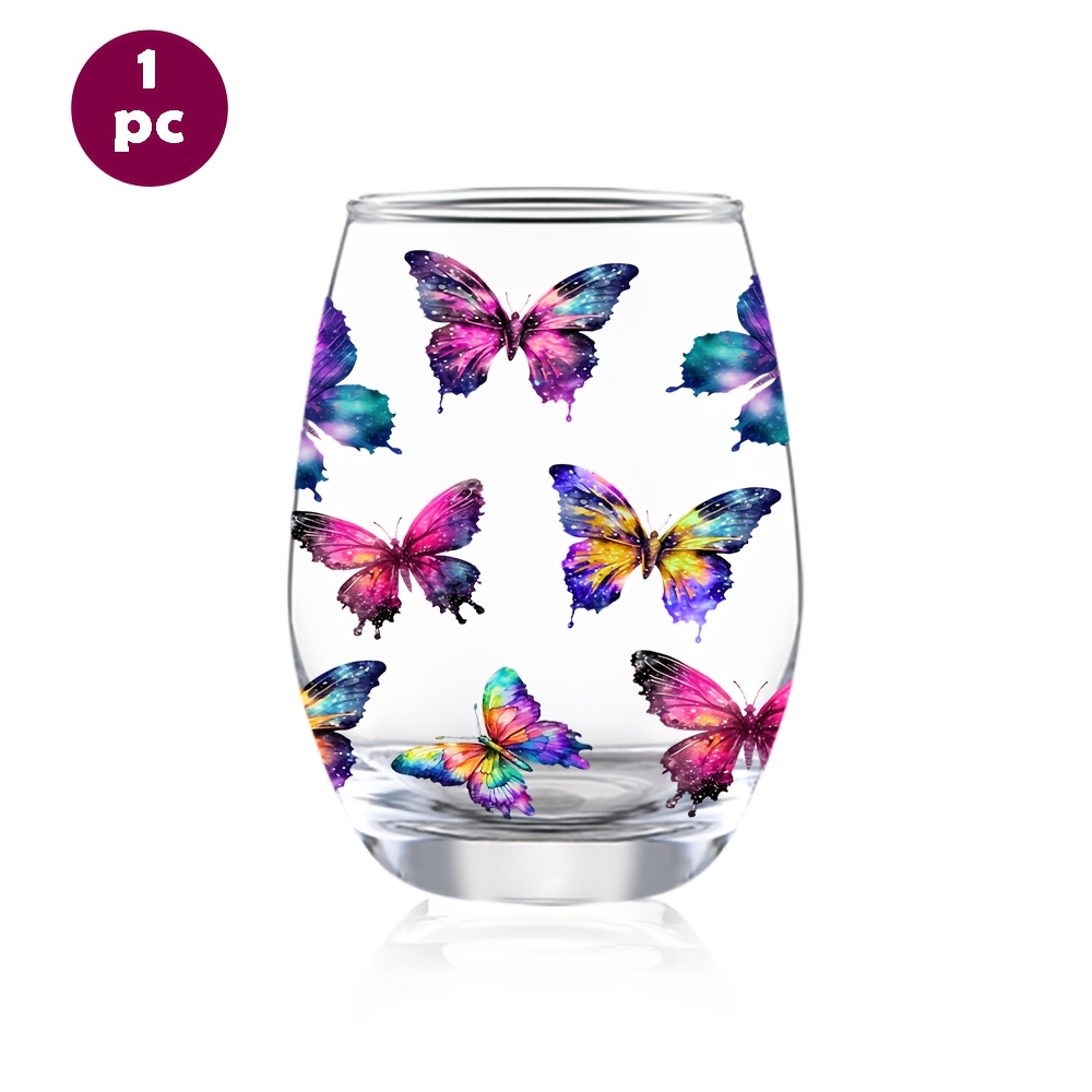 TEMU 1pc/12oz/350ml/stemless Wine Glasses, Champagne And Whisky Glass, Party Cups For Indoor Outdoor Perfect For Home Office Bar Weddings And Toasts,