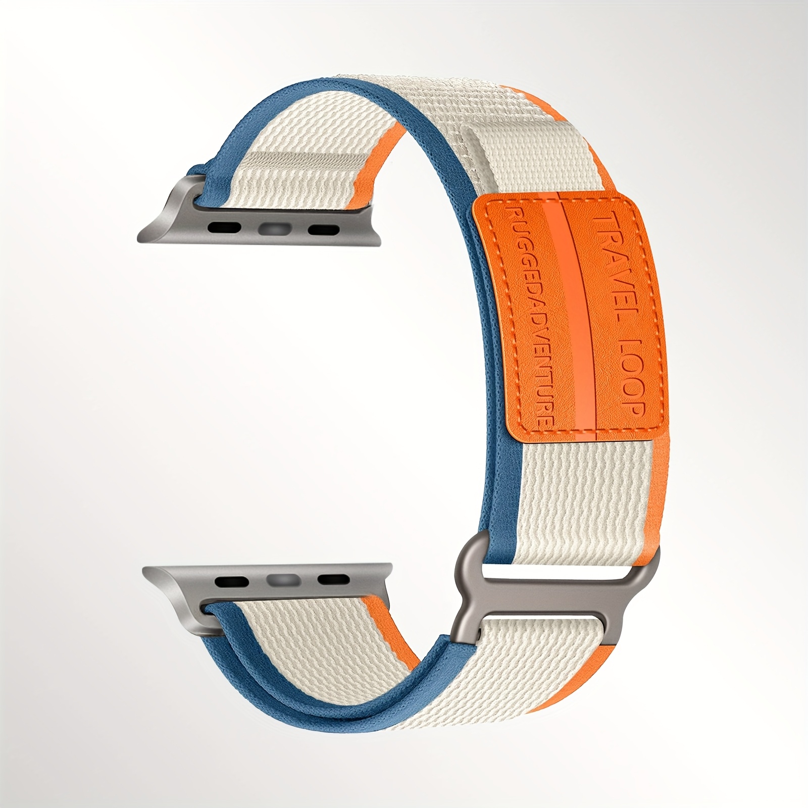 Image of Nylon Watch Band Compatible With Iwatch Ultra/2 Band 49mm 46mm 45mm 44mm 42mm, Strong Soft Woven Elastic Sport Band For Iwatch Series 10 6 5 4 3 2 1 Ultra