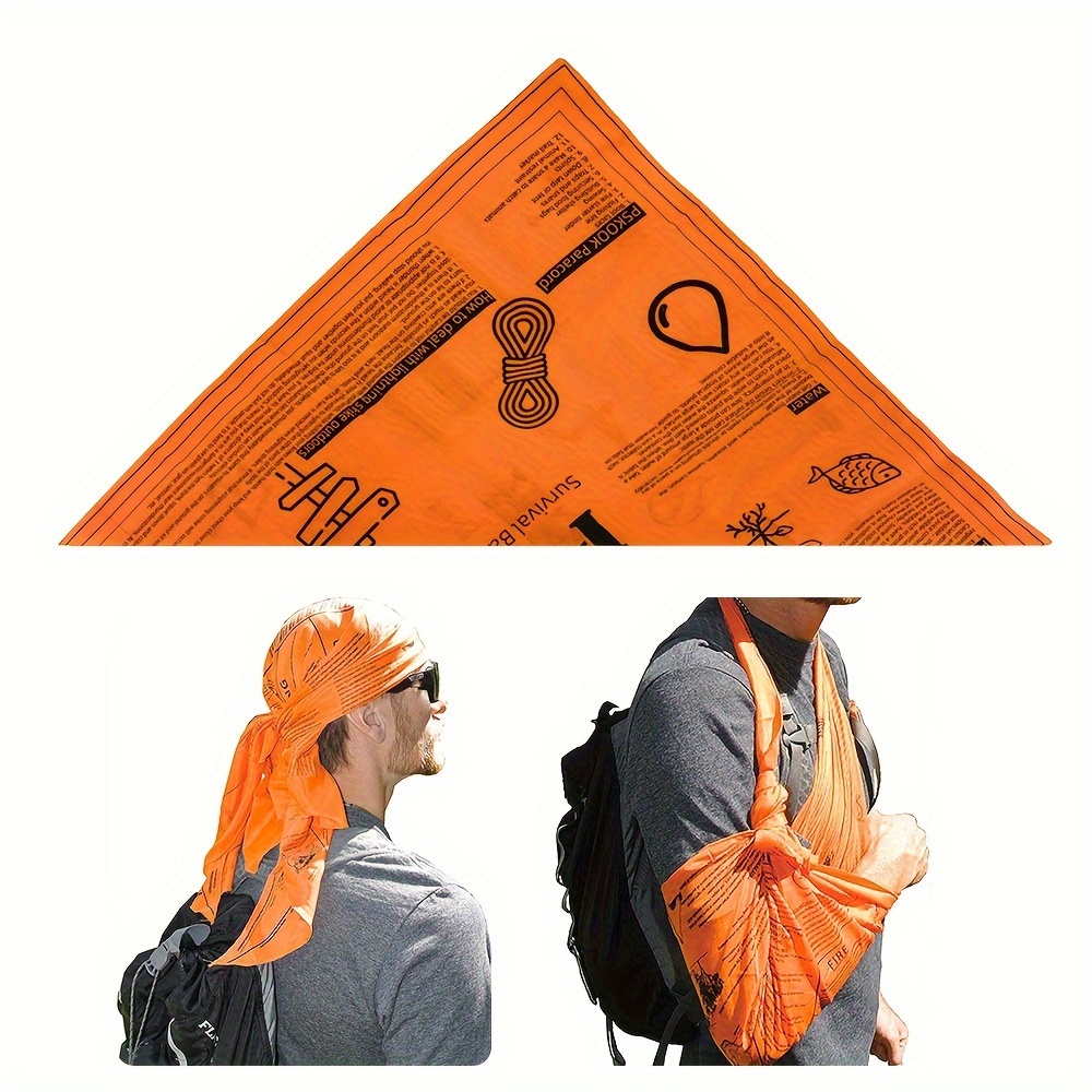 

1pc Versatile Square Scarf, Protective Headband For Outdoor Sports, Wilderness Survival Guide