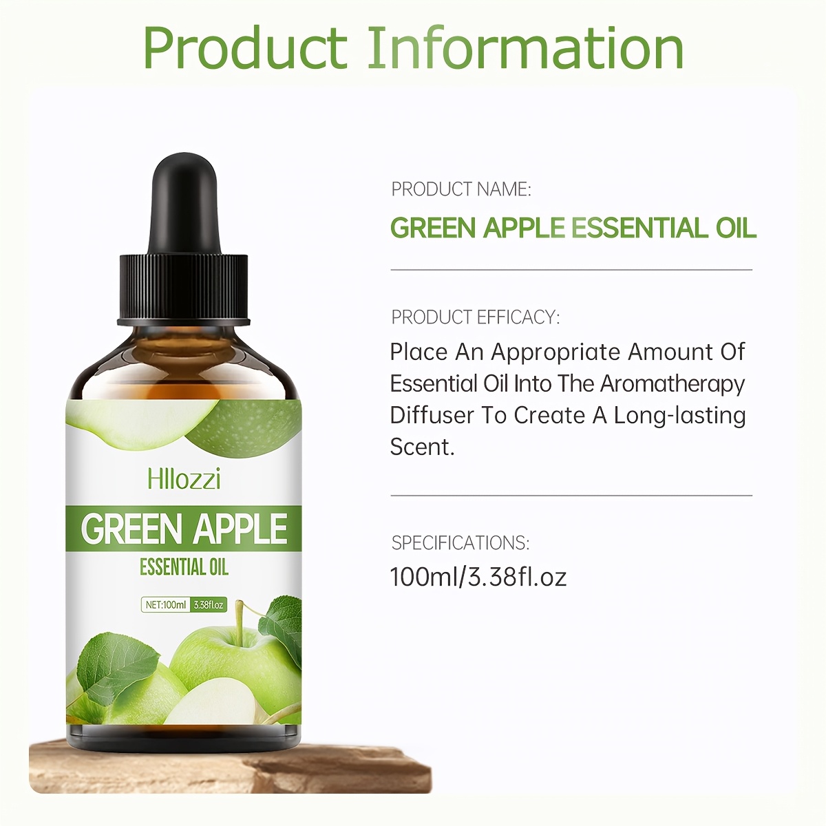 Green Apple Essential Oil (30ml/0.01fl.oz, 60ml/2.03fl.oz, 100ml/3.38fl.oz) – Available in Three Sizes, This Oil Delivers a Refreshing Apple Scent. Ideal for Use in Diffusers, Its Long-lasting Fragrance Makes It a Choice for Home and Travel - Image 12