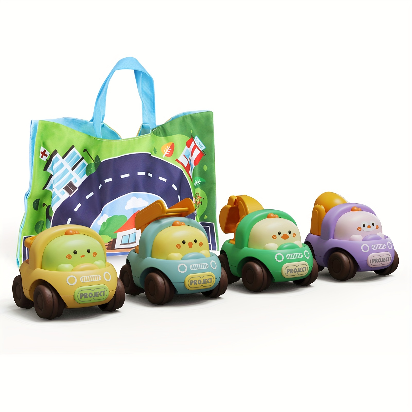 Juguetes de coche para camión de bebé con tapete de juego/caja de  almacenamiento, juguetes para niños pequeños para regalos de primer  cumpleaños