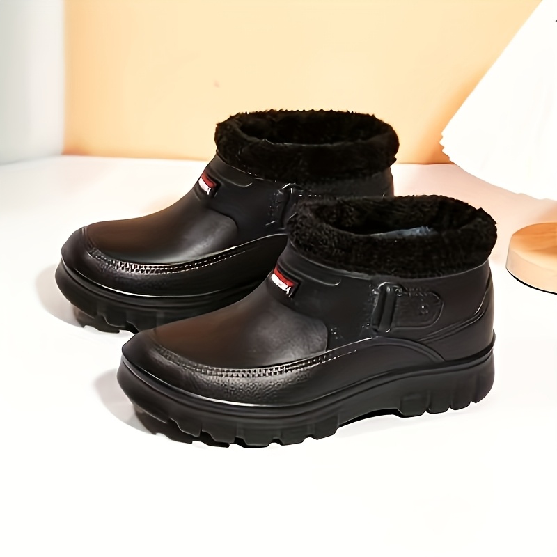 TEMU Men's Mules - Simple, Stylish, Comfortable, And Versatile Men's Snow Boots For Outdoor , Parties, Gatherings, Travel, Snow Parks, And
