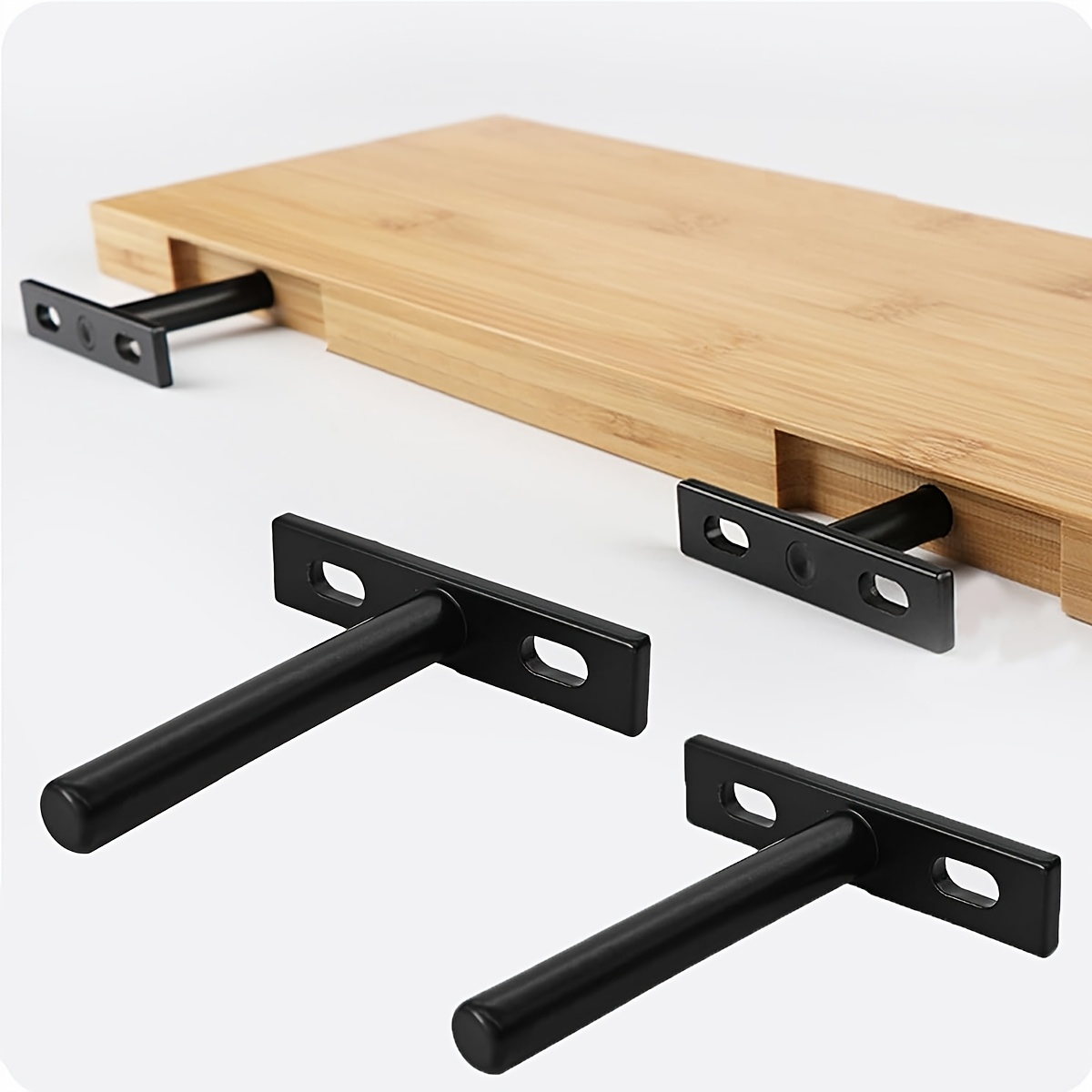floating shelf support brackets sold on Temu United States