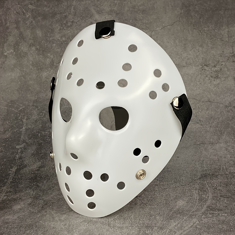 

1pc White Jason Mask New Freddie Vs. All White Pure White Jason Scary Funny Mask Cosplay Prop Scary Halloween Costume Accessory