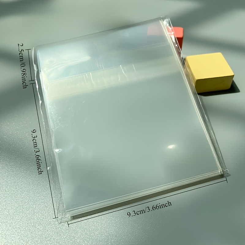 TEMU Transparent Self-adhesive Seal Bags, Multiple Sizes Opp Bags For Jewelry, Small Items, Gift Packaging