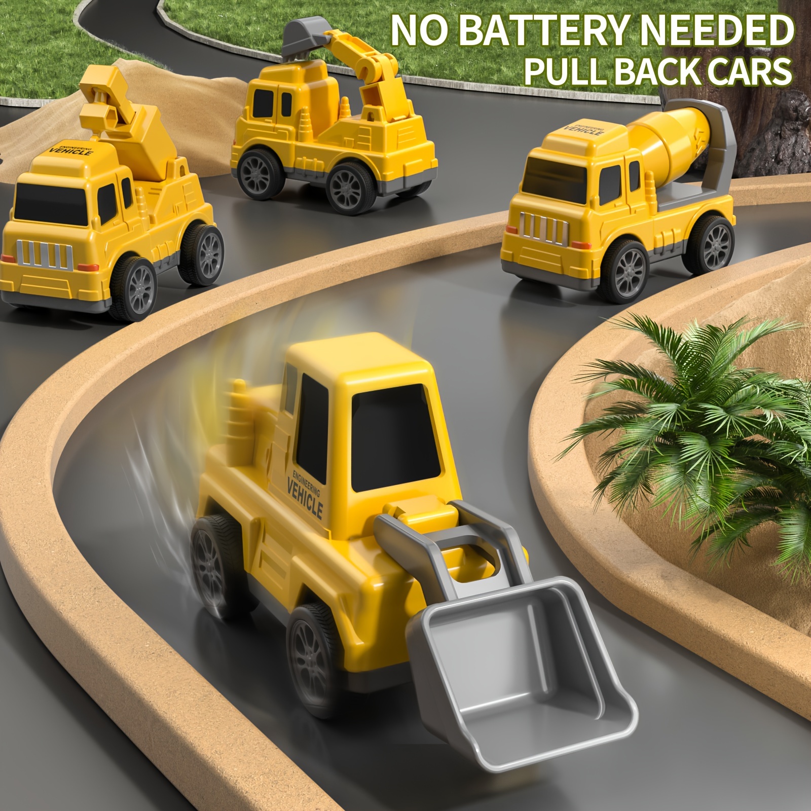 5 in 1 construction vehicle transport truck carrier set plastic toys for boys girls ages 3 7 perfect christmas birthday gift details 3