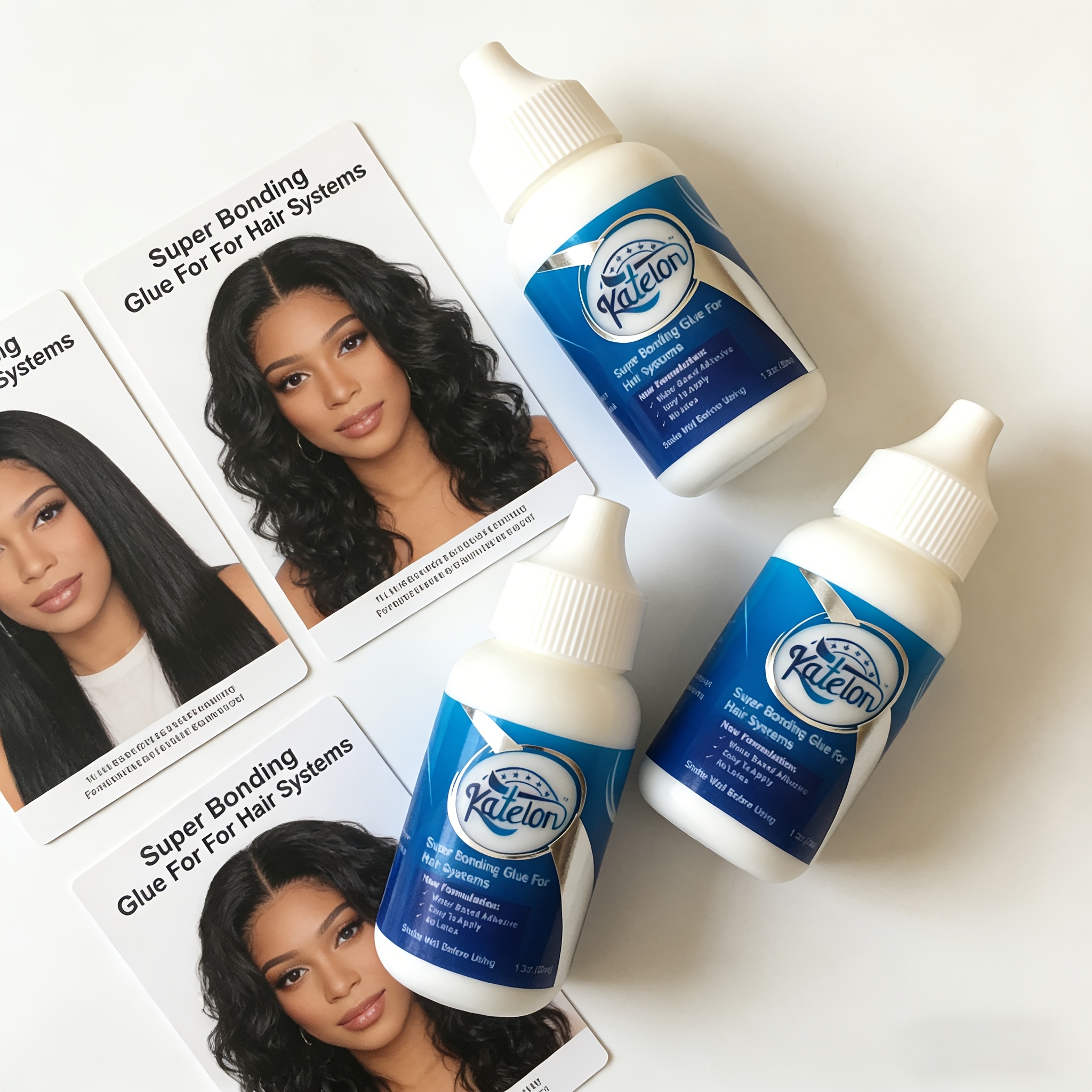 3-pack Waterproof, Sweatproof, Long-lasting Adhesive For Wig Systems, Suitable For , Weaving, And Hairpieces