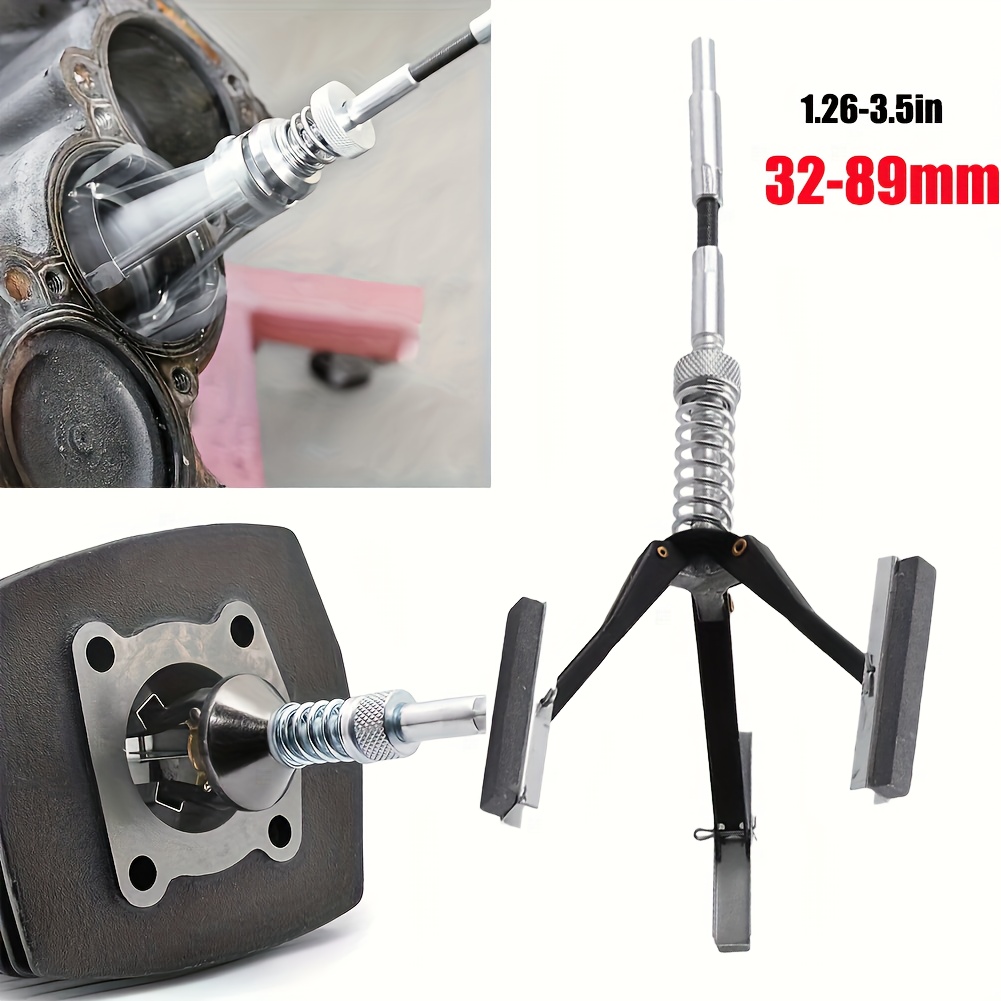 Three-jaw Internal Diameter Sander For Steel Automobile Engine Brake Cylinder Inner Bore Tool For Flexible Shaft 32-89mm