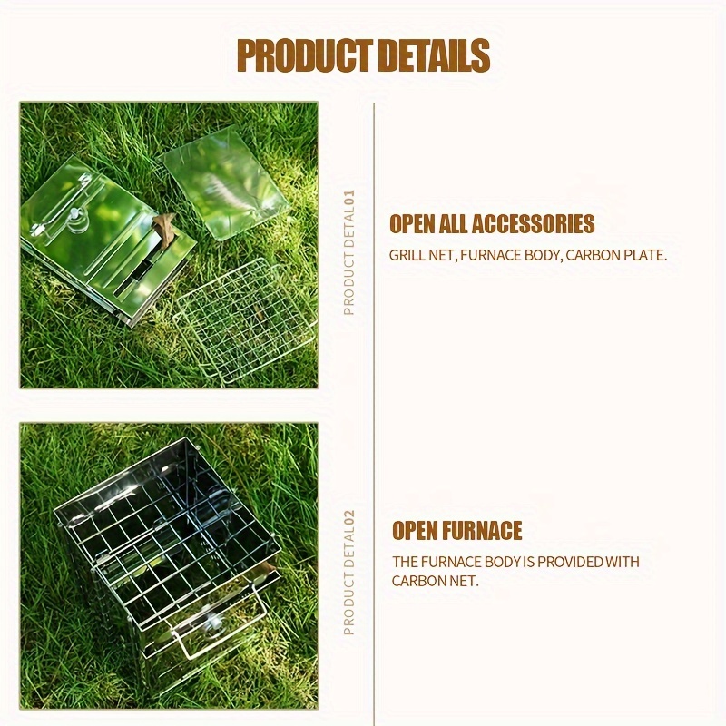 1 for pit for bbq frying bag no included details 2