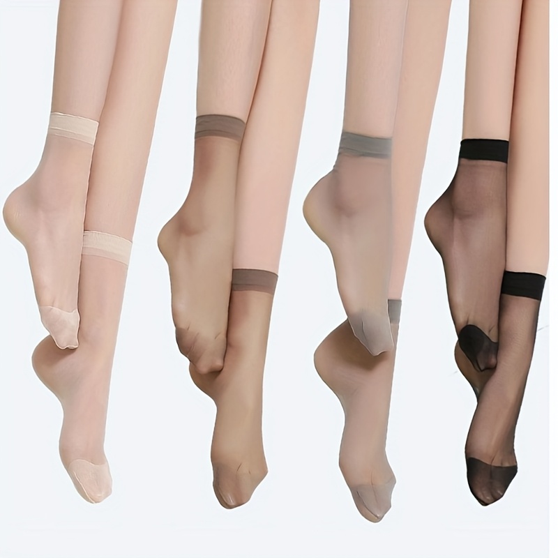 TEMU 5 Colors, 5 Pairs, 2025 Spring/summer Solid Color Socks, Mid-length Socks, Breathable Socks, Colored Socks, Solid Color Socks, Sports Socks,