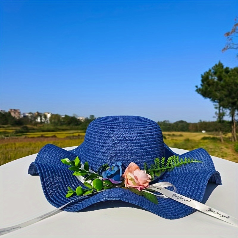Straw Hat Men's Sun Hat Summer Outdoor Travel Sun Hat Mesh