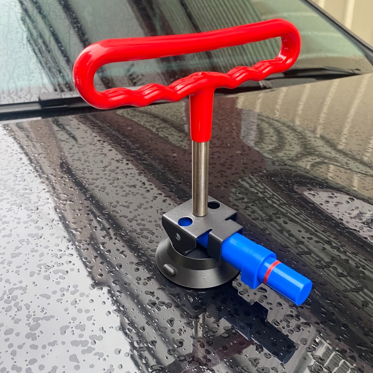 TEMU 2026 New Non Damaging Paint Wavy Handle Puller, Powerful Vacuum Pump Puller Suitable For Car Body Dents And Hail Damage