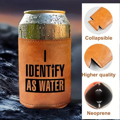 faux leather beverage for beer glasses and cans insulated reusable sleeves heat resistant bar utensil accessories ideal gifts for fathers and men