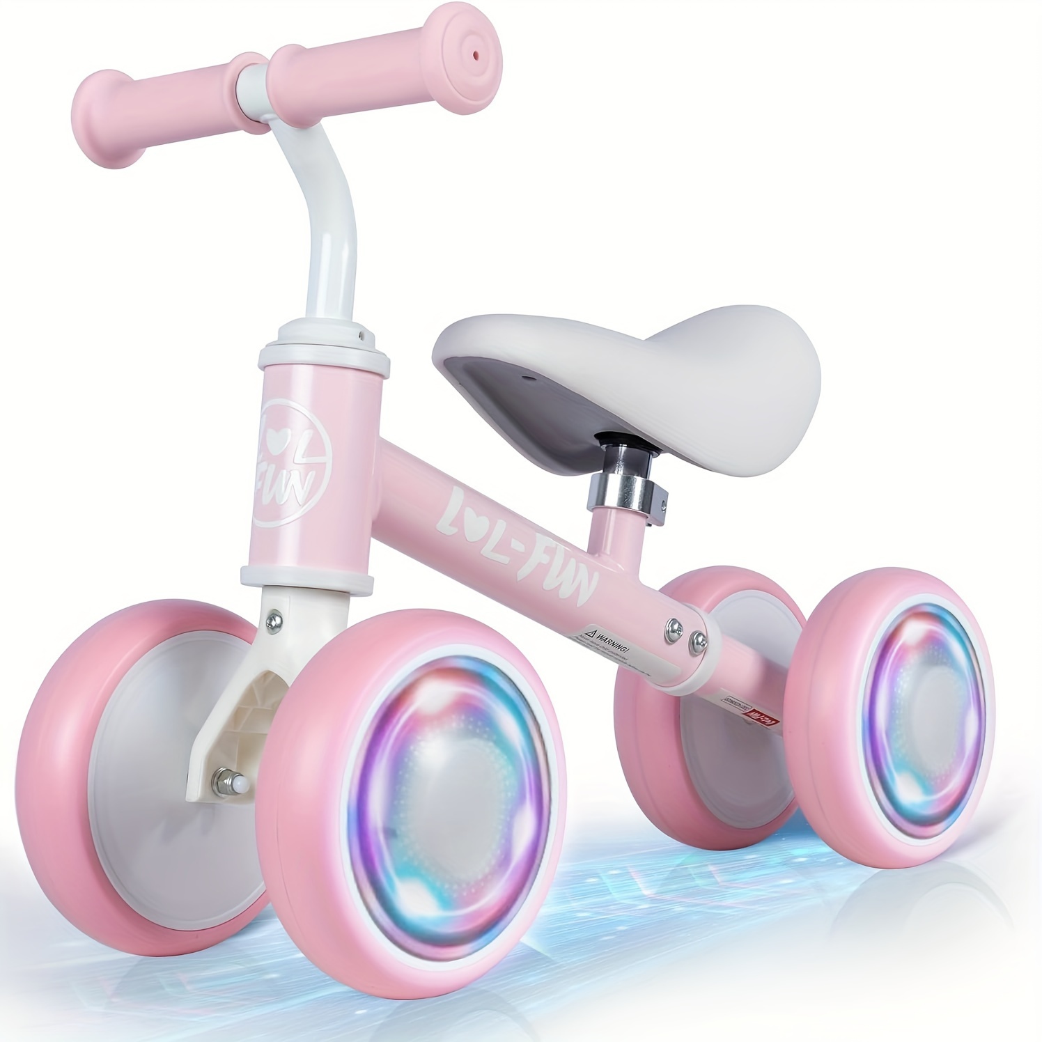 

Colorful Lighting Balance Bike For 1 Year Old Boys Girls