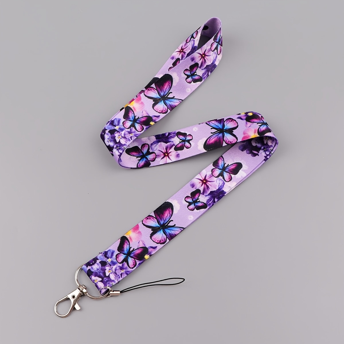 TEMU Portachiavi Lanyard 2D 1 con Clip per Badge, Porta Carte di , Pass, Telefono , Accessorio per a
