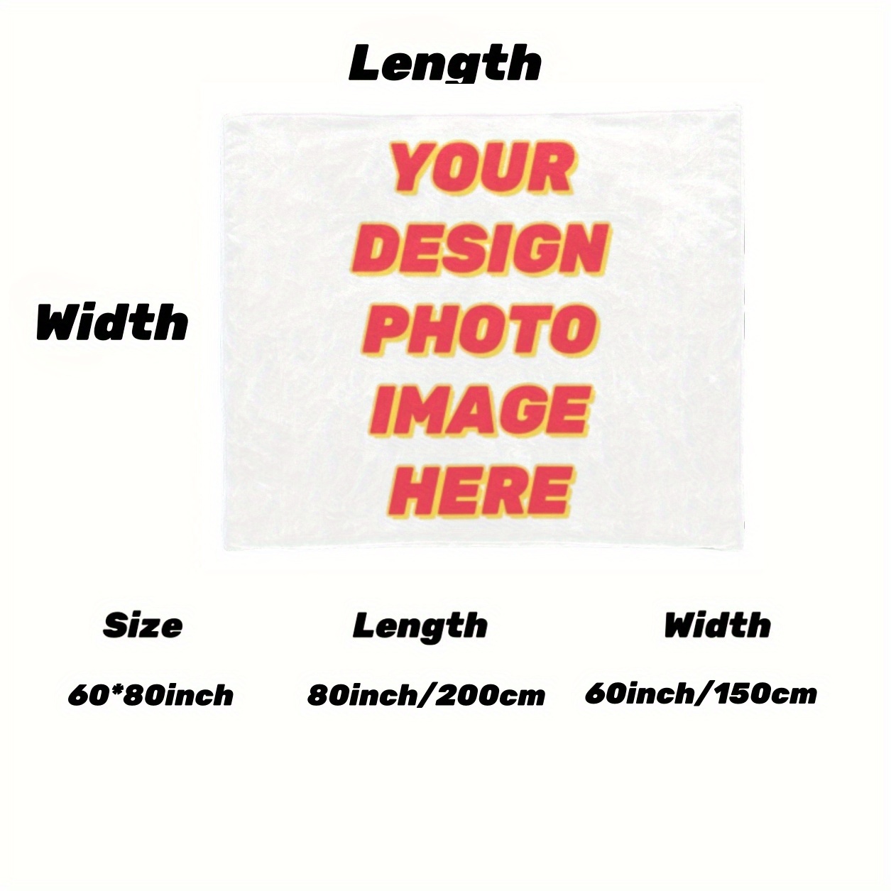 Custom Fleece Throw Blanket For Couch Personalized Print Warm Winter Blanket Black - Add Your Image - Fuzzy Soft Cozy Light Weight Fleece Throws For Sofa Couch Bedroom Camping Travel 280gsm