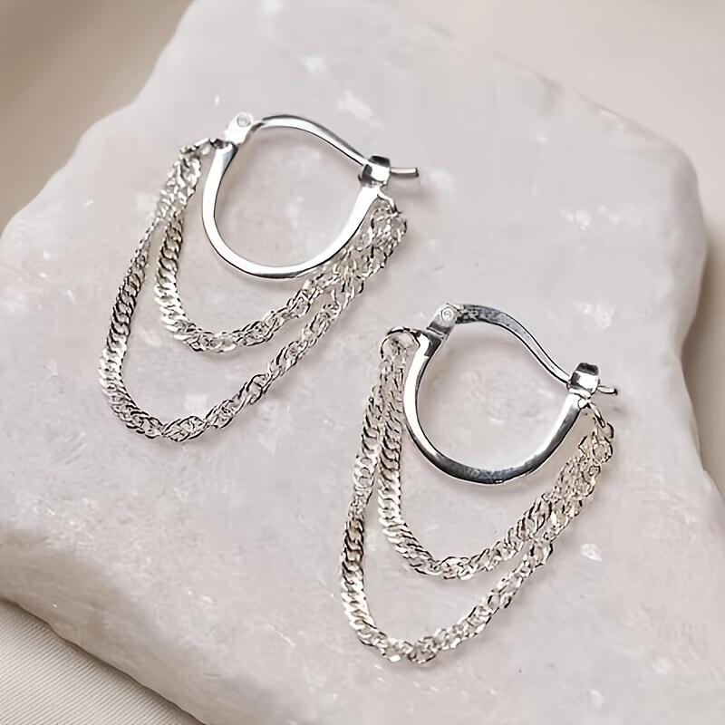 

Boucles d'oreilles pendantes à la mode pour femme : Pierre synthétique, corps en cuivre et tiges d'oreille sans nickel - Parfaites pour un usage quotidien et les fêtes, adaptées à toutes les saisons