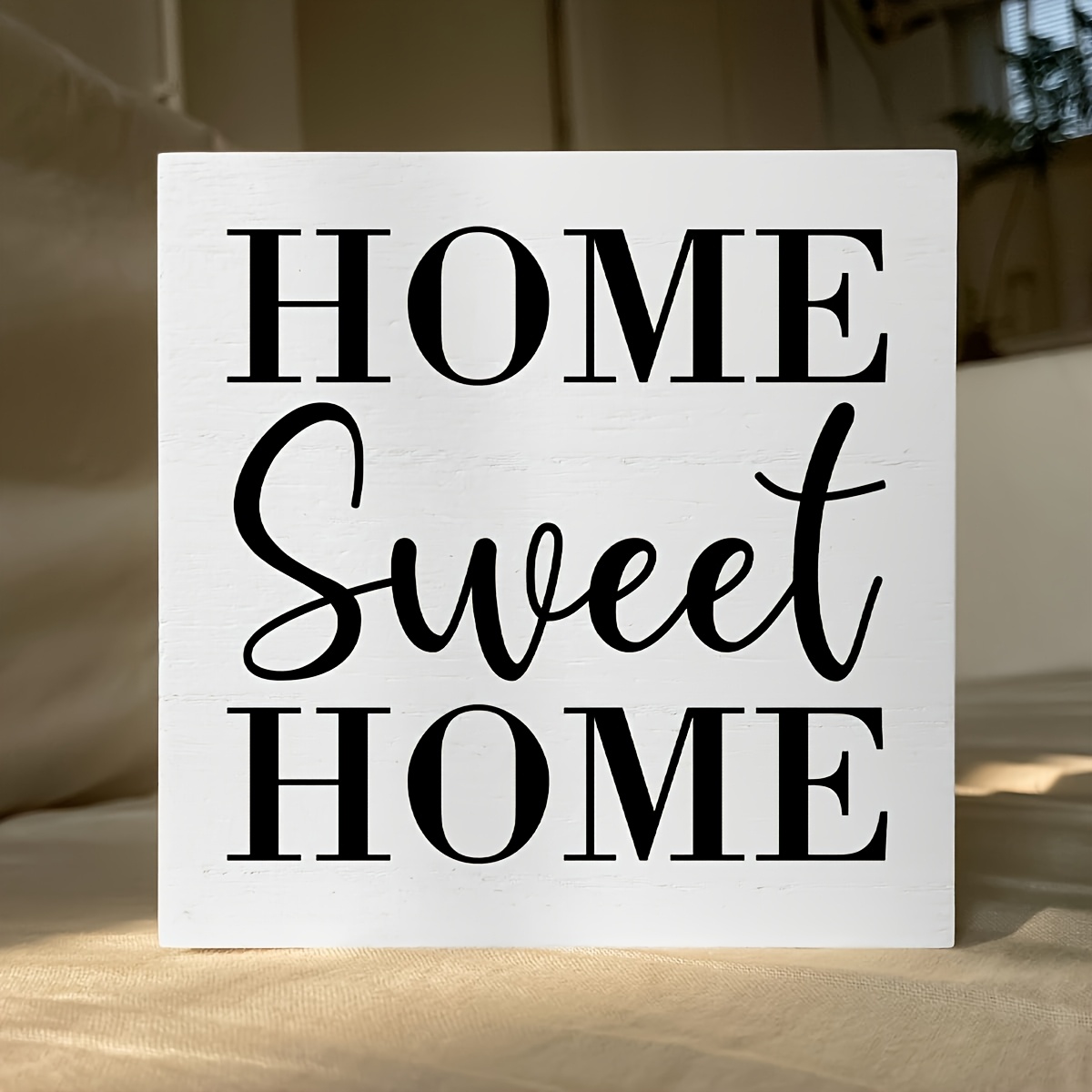 

1pc Pvc " Sweet " - Decorative Freestanding Plaque For , - Multipurpose - No Needed