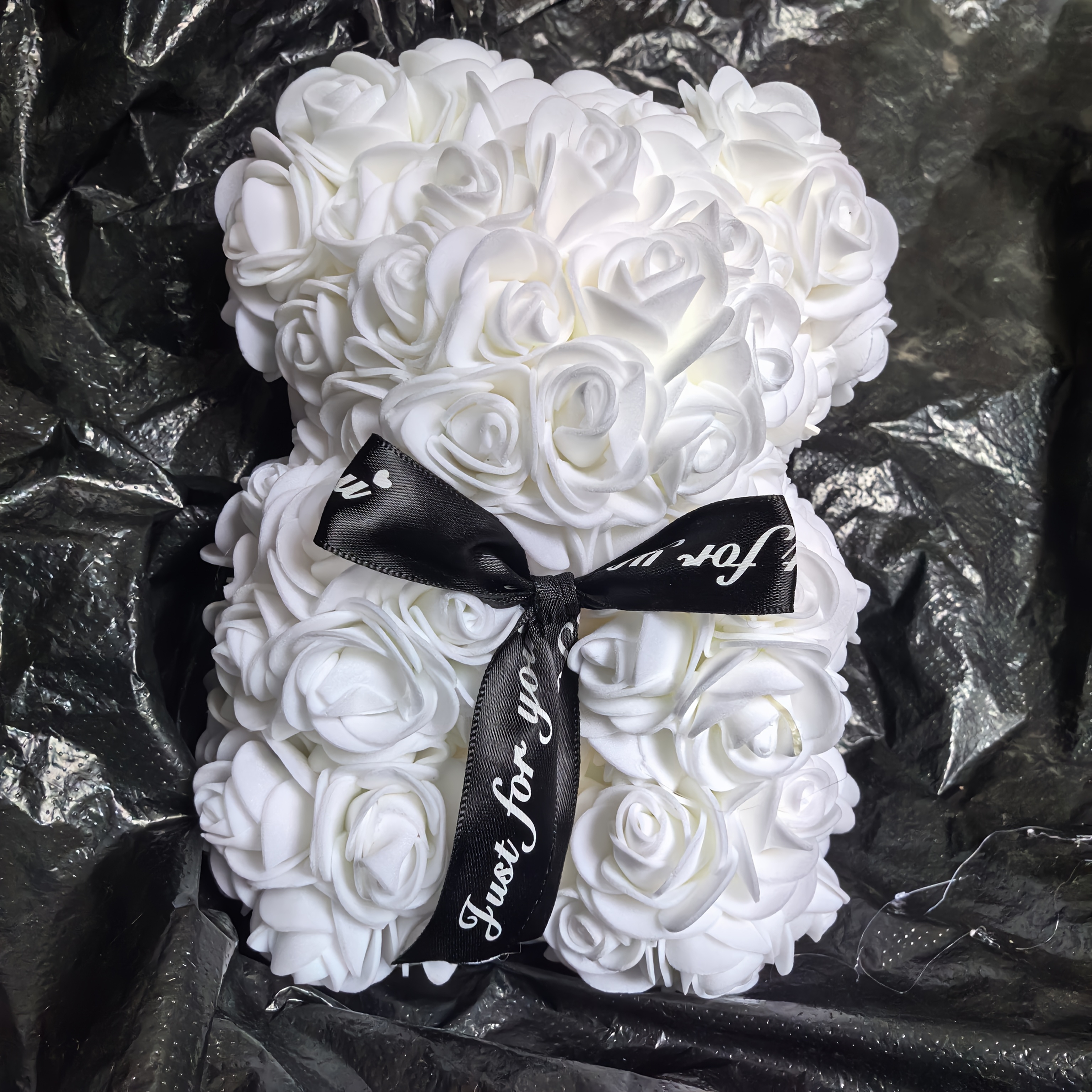 2026 New 18cm/7.09in Preserved Rose Bear, 's Day And Christmas Gift For Girlfriend, Creative Artificial Flower Rose Bear