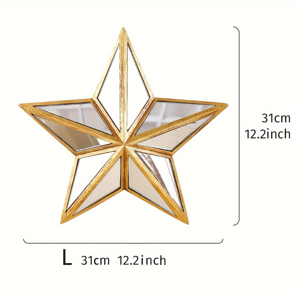 TEMU 1 pièce Taille 9,7x9,7 Pouces, Grande Taille 12,2x12,2 Pouces, Décoration Murale Créative Vintage en Résine 3D en Verre, Ornement Suspendu,