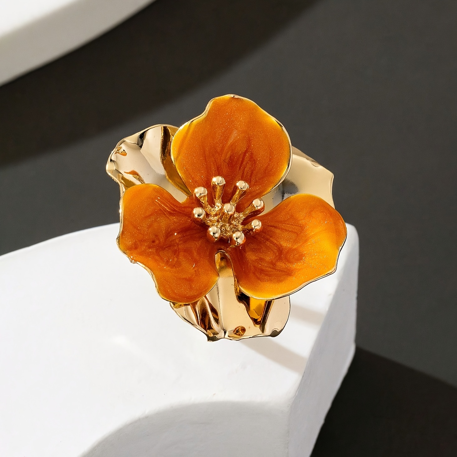 Women's Exquisite Romantic Double-Layer Flower Ring