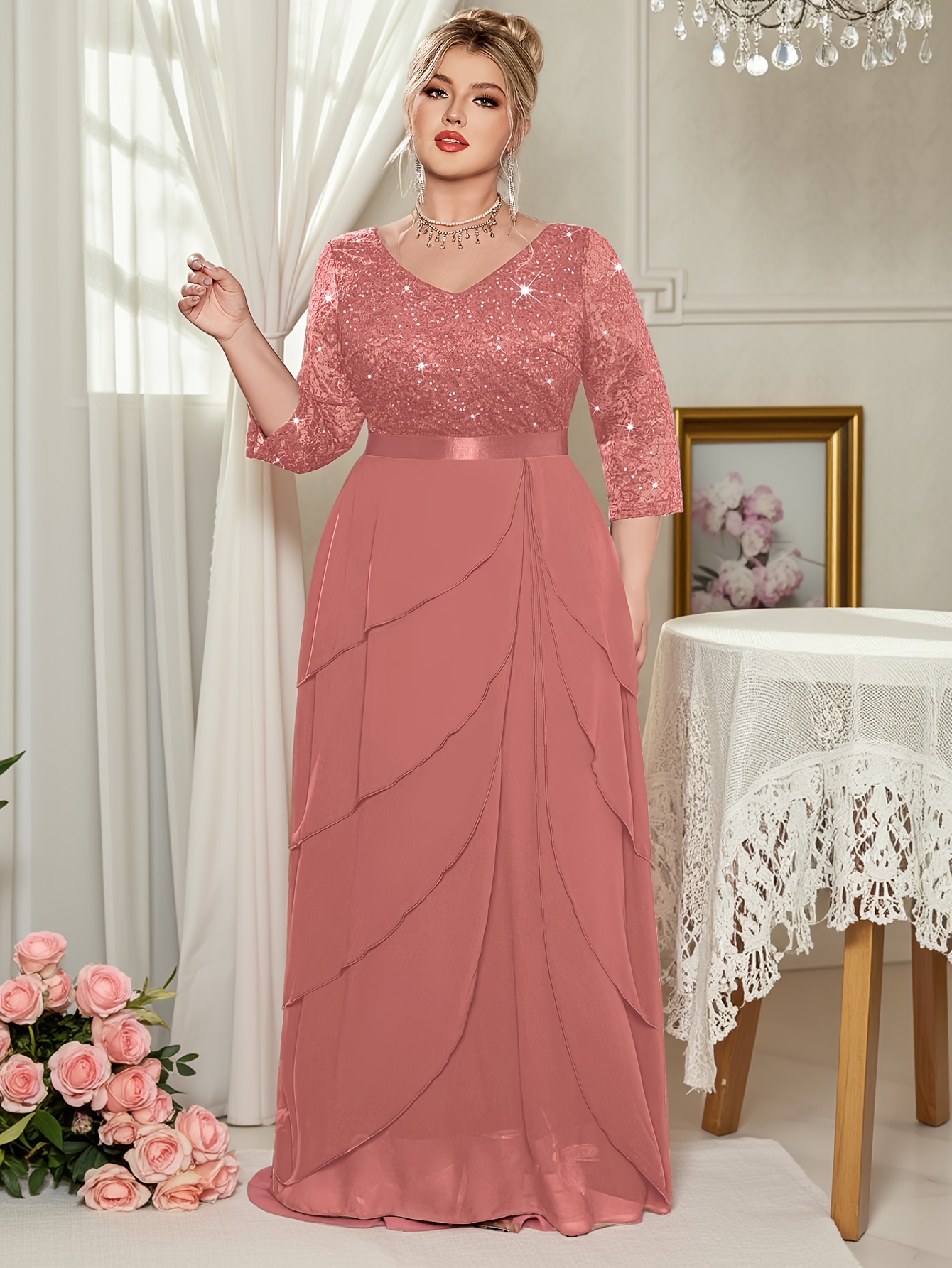 temu formal dresses plus size plus size formal dress sold on Temu Canada