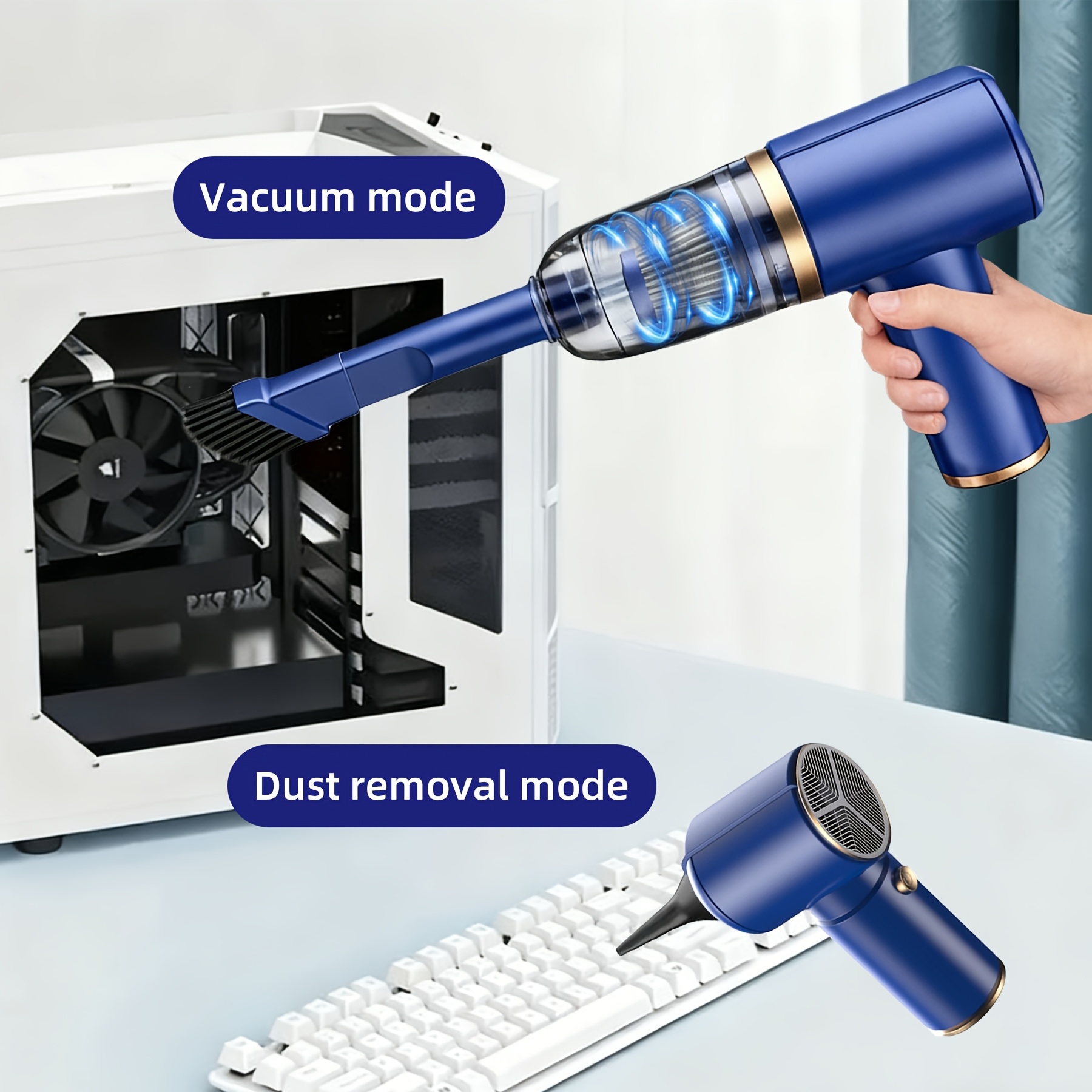 the newly   portable wireless handheld vacuum cleaner cyclone suction wireless vacuum cleaner high suction usb fast charging with   brush and computer cleaning head multi function suitable for cars offices and homes