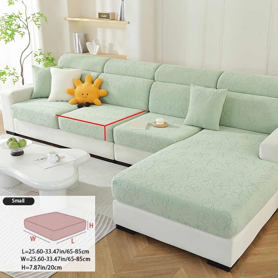 TEMU 1 de sofá con diseño de de hojas, tela y cómoda. Diseño de banda elástica, elegante y para mascotas. Lavable a máquina y a , fácil de . Ideal