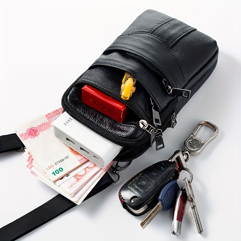 Sac Banane Moteen Poche Portable Mousqueton Ceinture 11x18cm Sac Banane Moteen Pour Téléphone - Multifonction Avec Mousqueton Pour Ceinture Accessoire Randonnée Sport