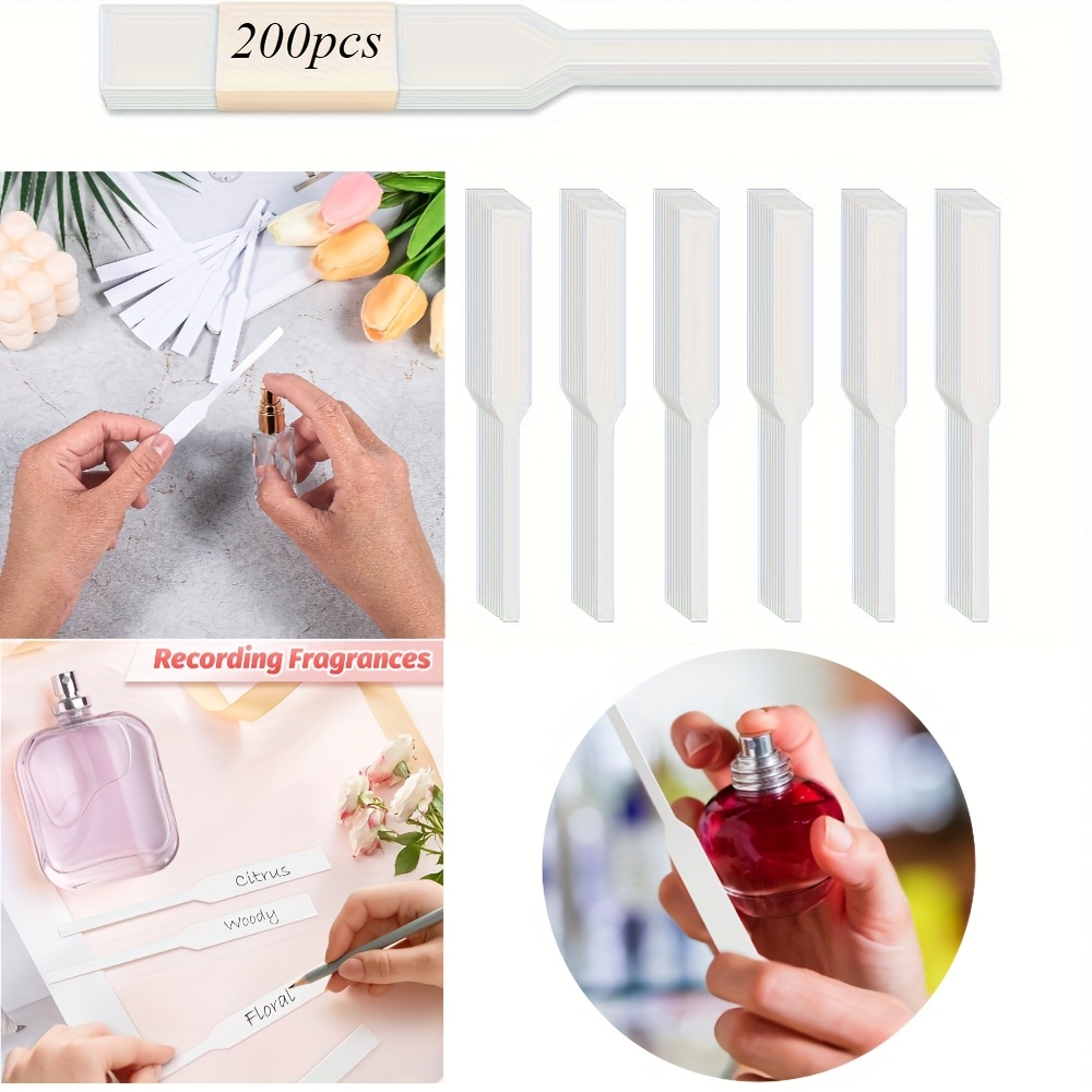 200 Parfüm Teststreifen – Ultraweißes Papier, 13x0,7 Cm – Ideal Für Düfte, Öle & Aromatherapie