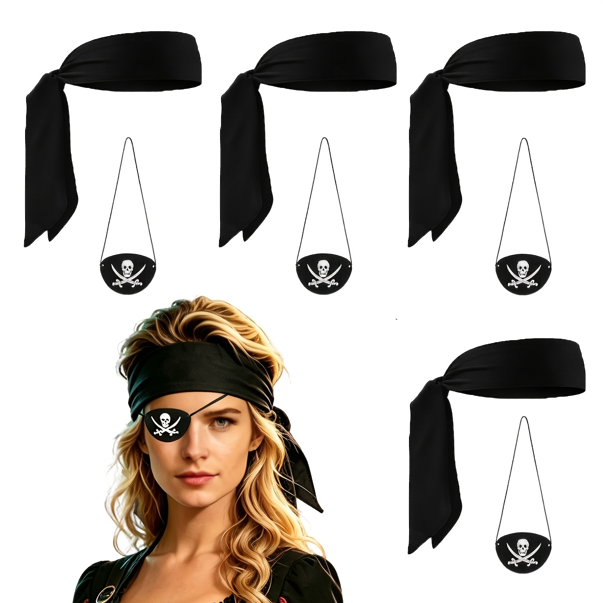 8pcs Pirate Lady Costume Accessory Set