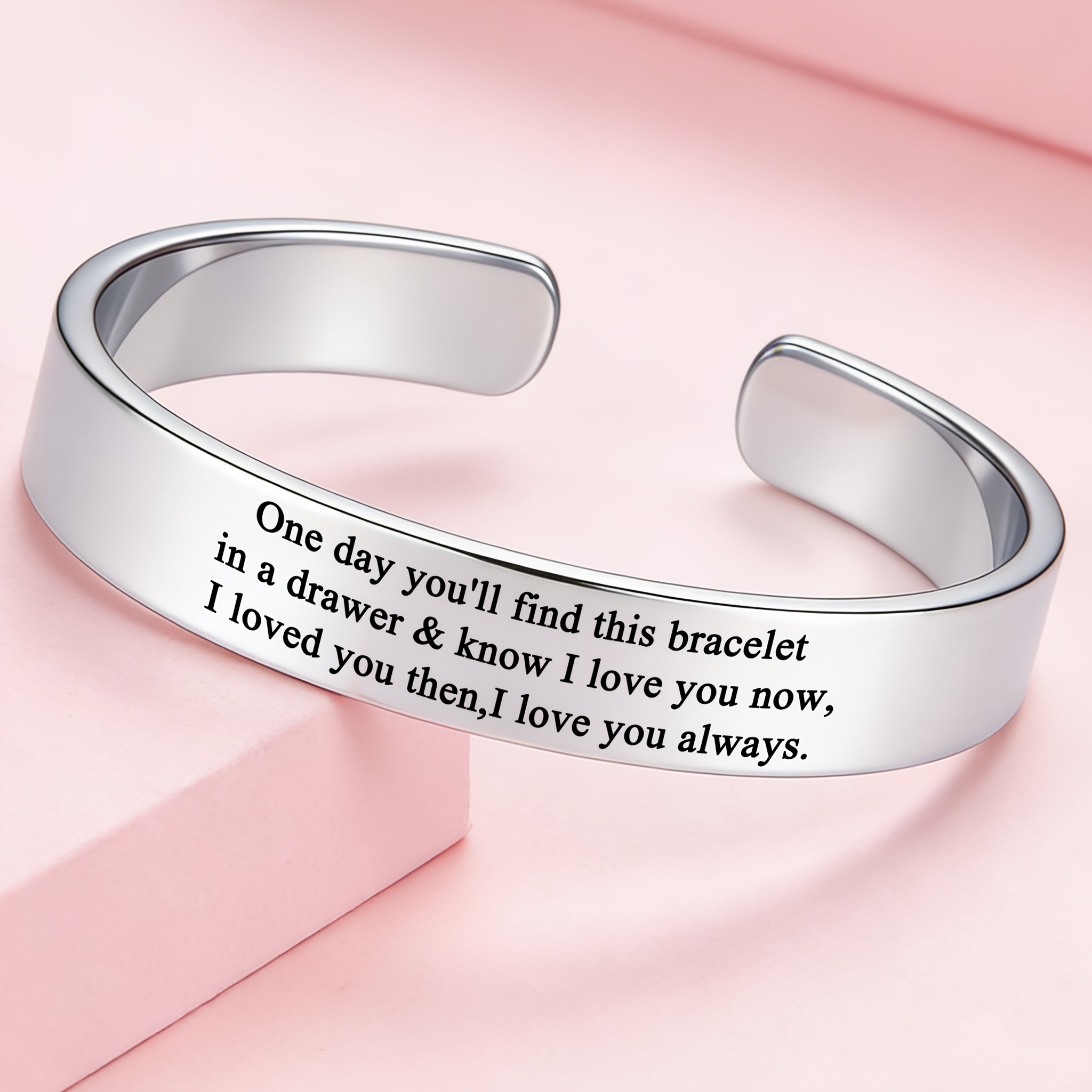304 Stainless Steel Open Bracelet, Unisex Design