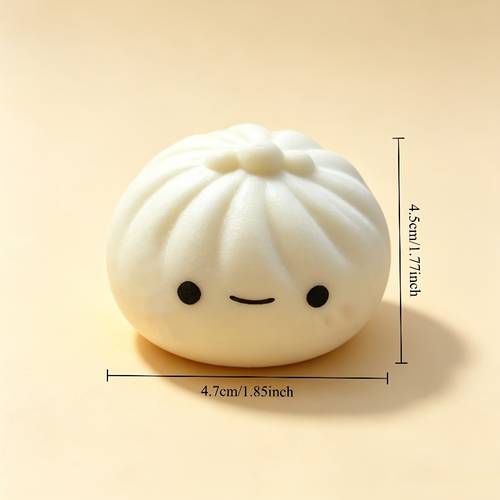 set de 3 piezas (cesta y para vaporera) color aleatorio baozi juguete para apretar de del estrés juguete de curación del estrés en para de juguete de rompecabezas adorno lindo para escritorio en el hogar regalo de y festivos