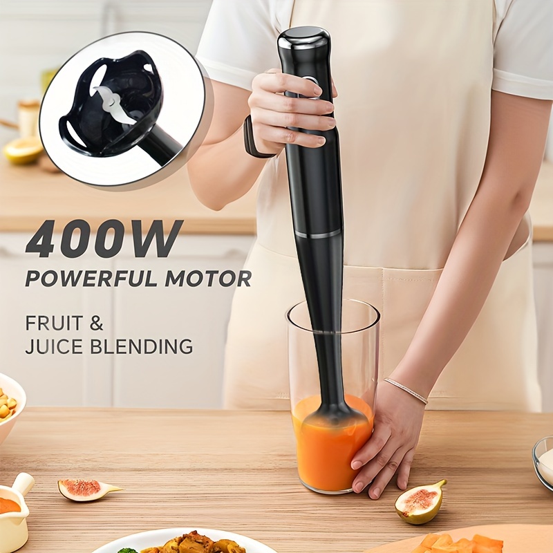 

, 400w Portable 2 Mixing & , 304 Steel Blades, To Corded , For , , Puree, , Fruits, Detachable